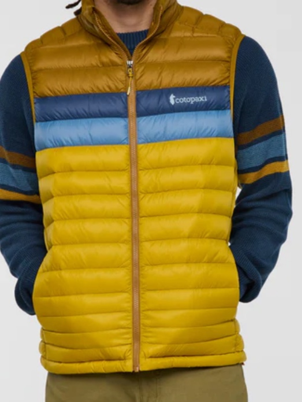 cotopaxi fuego down vest / blue bronze